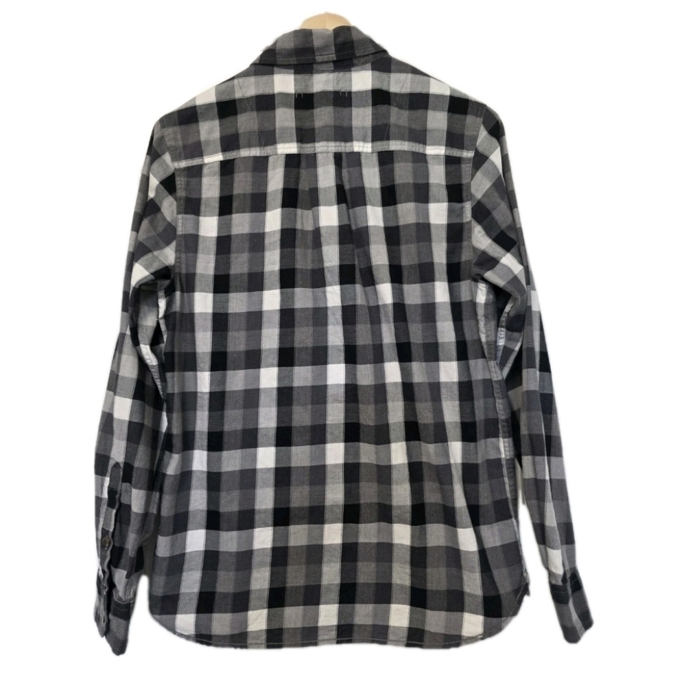 The North Face Shirt Mens Button Up Size Med Grey/Black Plaid Outdoor Checkered - Picture 2 of 6